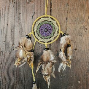 Traumfänger „grün&violett“